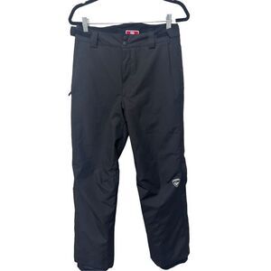 Rossignol France Black Snow All Weather Water Resistant Ski Pants Size 16 kids